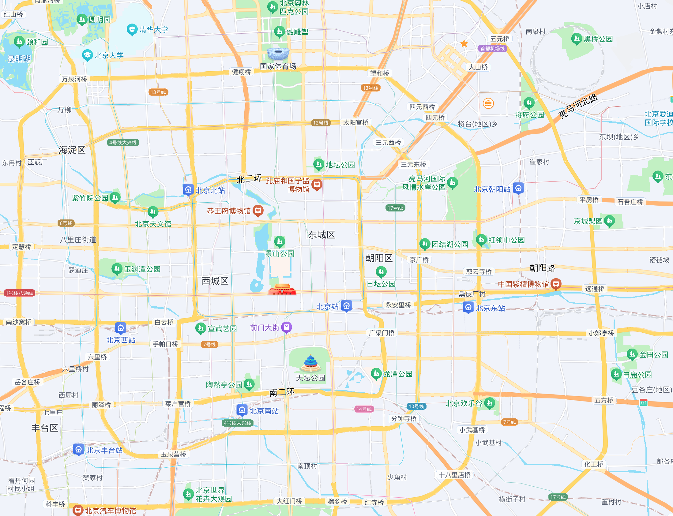 Lanpeng in Beijing location map